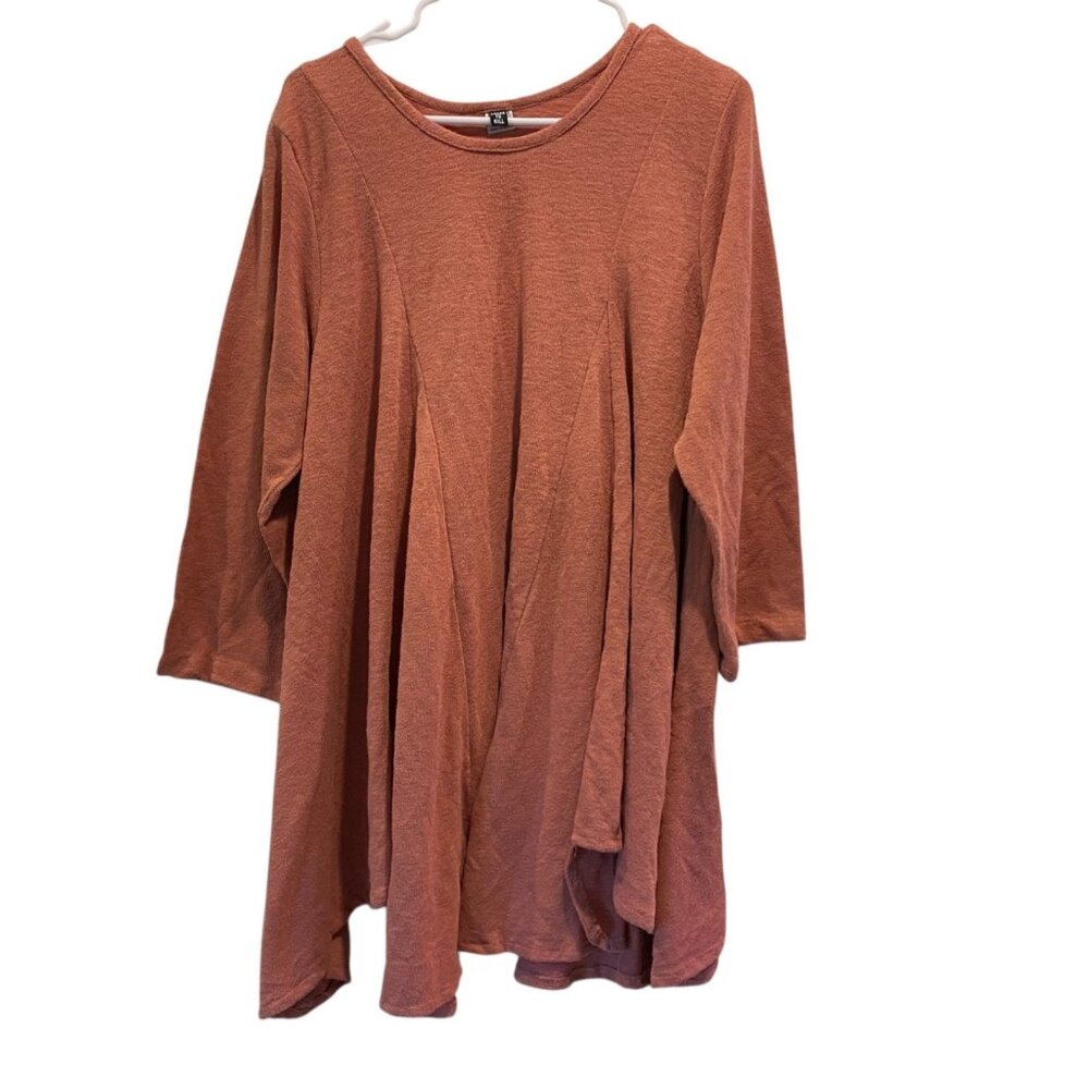 Dress To Kill Women's Lagenlook Boho Tunic Asymmetrical Top Pink One Size
